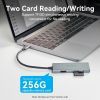 Концентратор Vention USB-C 6-in-1 3xUSB 3.0 + HDMI 4K30Hz + SD/TF 0.15m (TOOHB) зображення 8