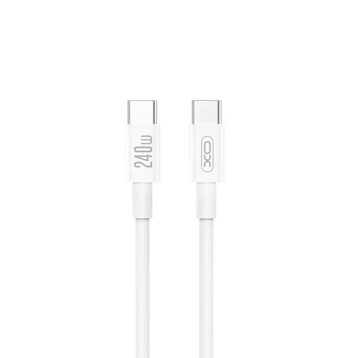 Дата кабель USB-C to USB-C 1.0m 240w White XO (NB-Q298-CC.white)