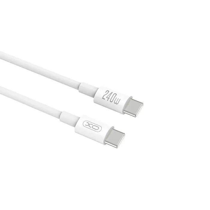 Дата кабель USB-C to USB-C 1.0m 240w White XO (NB-Q298-CC.white) изображение 3