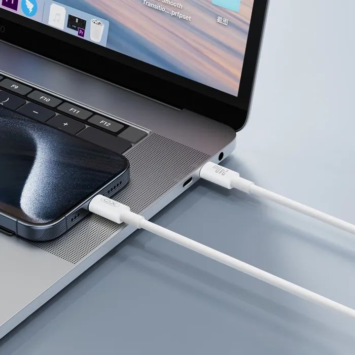 Дата кабель USB-C to USB-C 1.0m 240w White XO (NB-Q298-CC.white) изображение 4