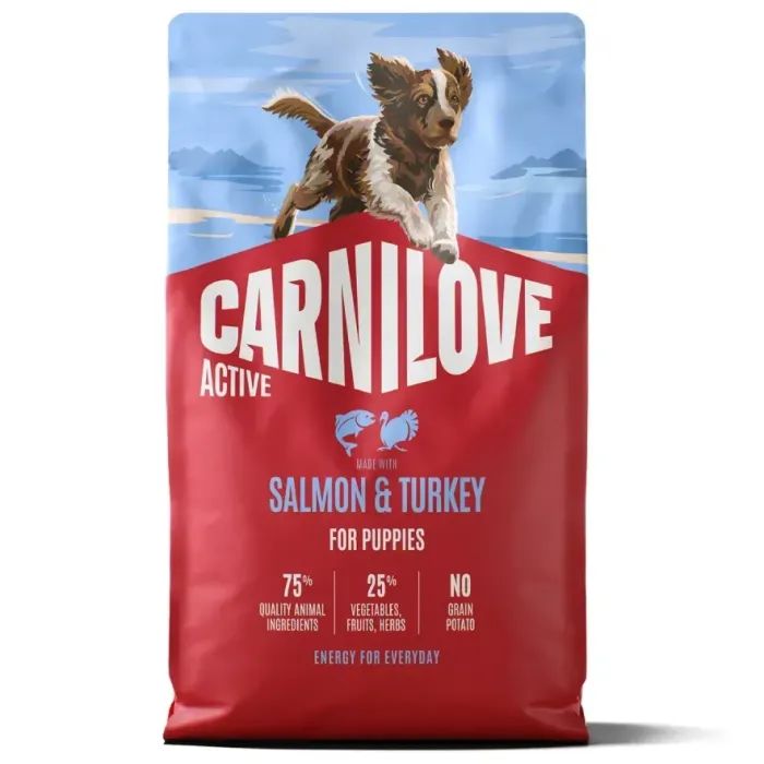 Сухий корм для собак Carnilove Active Salmon & Turkey Puppy 12 кг (8595602581375)