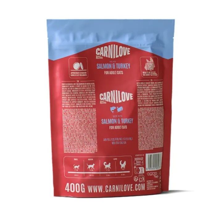 Сухий корм для кішок Carnilove Active Salmon & Turkey 400 г (8595602581573) зображення 2