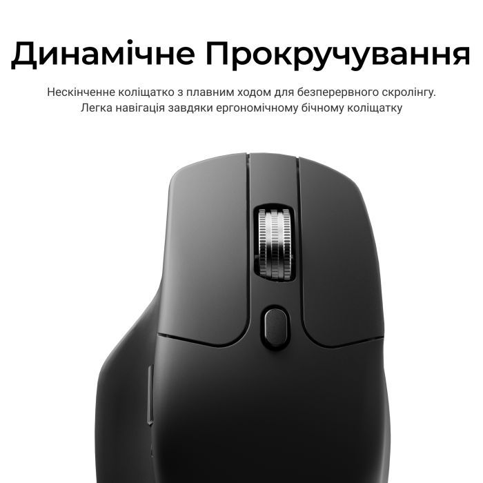 Мышка Keychron M6S Wireless/Bluetooth/USB Black (M6S-A72) изображение 7
