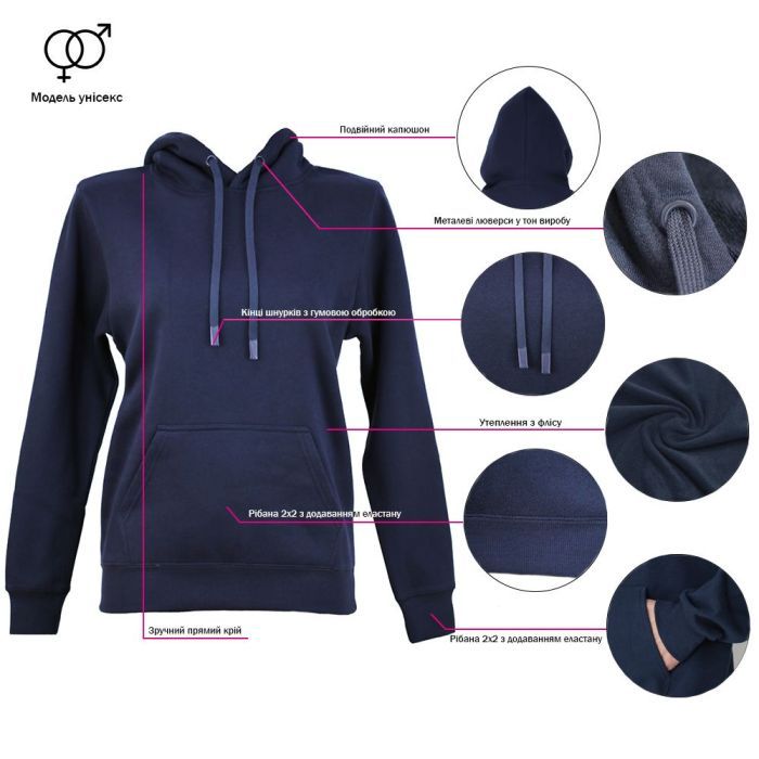 Худі NikiBo Essential чорний L (10090101-01L) зображення 3