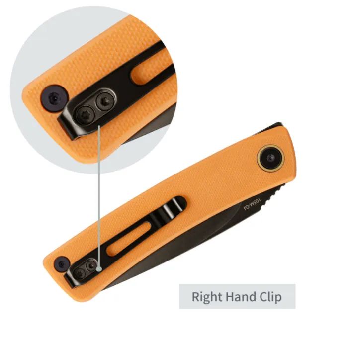 Ніж SRM Air, Orange G10, Black Stonewash (105M-GJ) зображення 12