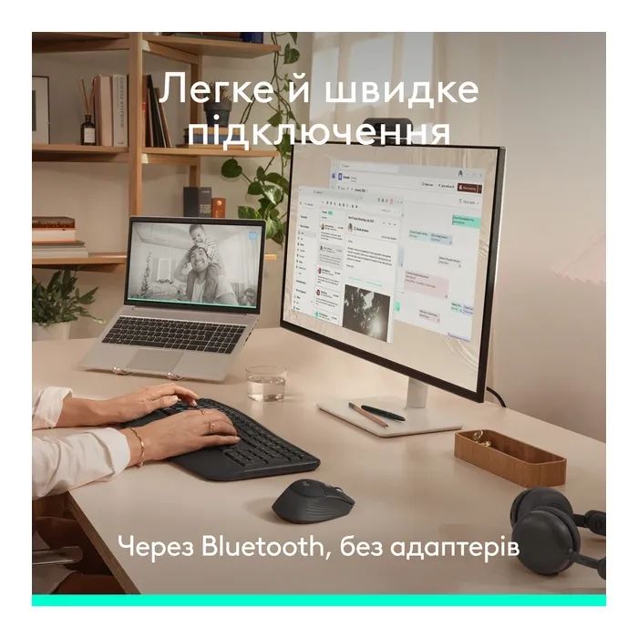 Мышка Logitech Signature Comfort Plus M850L Wireless/USB-C Off-White (910-007716) изображение 9
