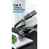 Патч-корд 2м, UTP cat 6 RJ-45 flat black Vention (IBJBH) изображение 5