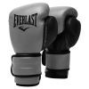 Боксерские перчатки Everlast PowerLock Boxing Training Gloves P00002305 сірий, чорний 12 унцій (009283608538)