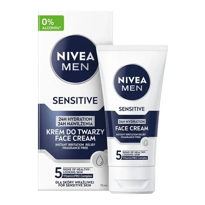 Крем для лица Nivea MEN Sensitive Face Cream 75 мл (4005808211456)