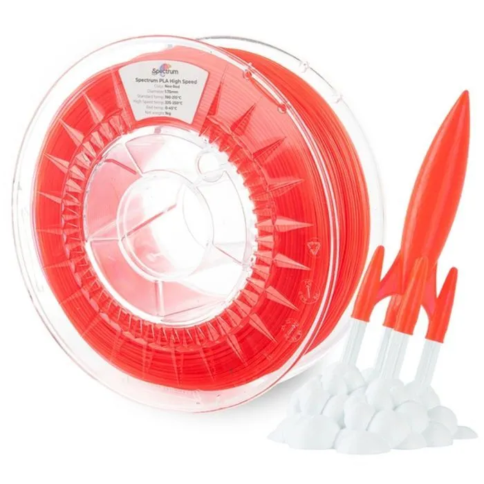 Пластик для 3D-принтера Spectrum PLA HS Premium 1.75mm 1kg Neo Red (81053) изображение 3