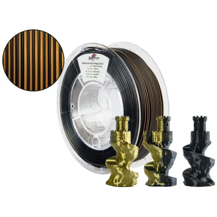 Пластик для 3D-принтера Spectrum PLA Magic SILK 1.75mm 0.25kg Solar Eclips (81388) зображення 3