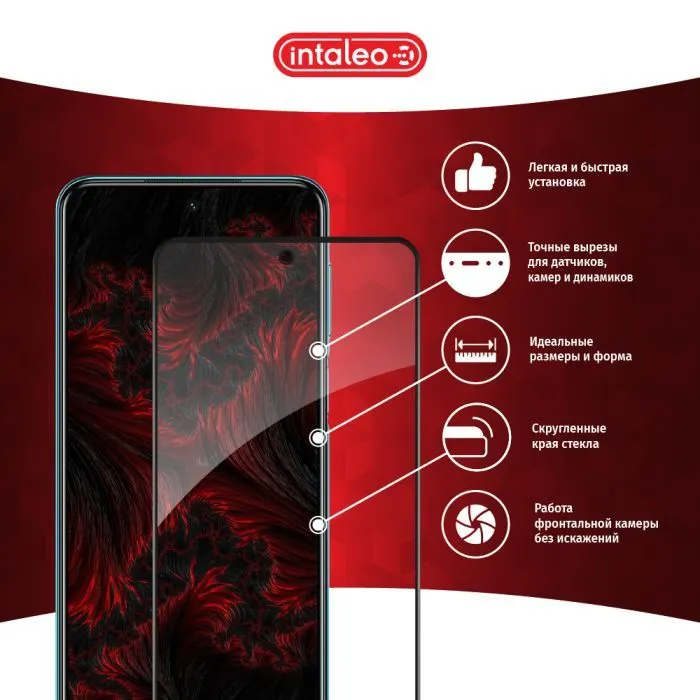 Скло захисне Intaleo Full Glue Xiaomi Redmi Note 10 Lite Black (1283126517969) зображення 3