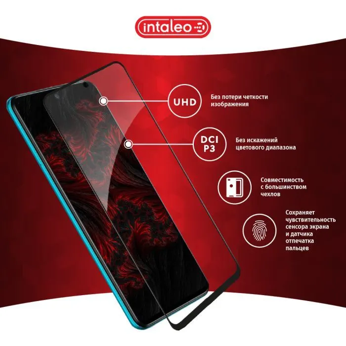Скло захисне Intaleo Full Glue Xiaomi Redmi Note 10 Lite Black (1283126517969) зображення 4
