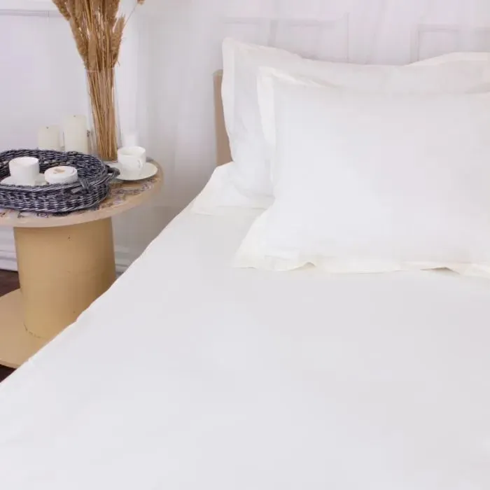 Постільна білизна MirSon Poplin Line 002 Milky White 200 x 220 (2200006277804) зображення 4