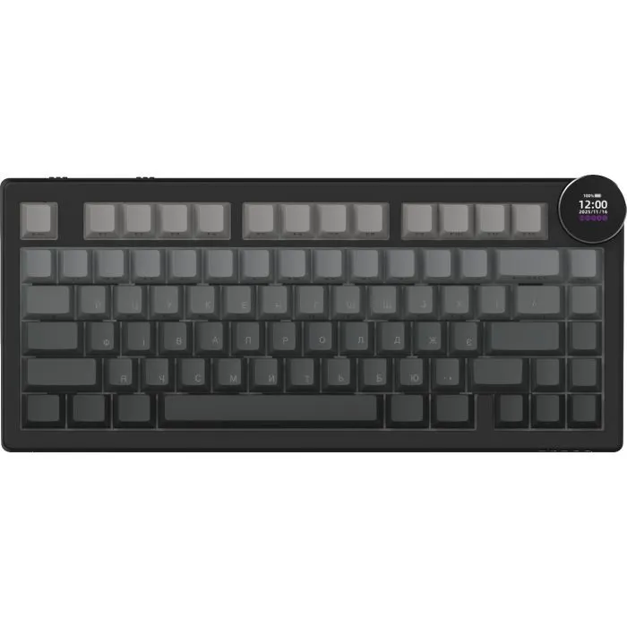 Клавіатура Ajazz AK820 V2 White Peach Switch Wireless/Bluetooth/USB UA Black/Gray (AK820-V2-WP-S-BG) зображення 2