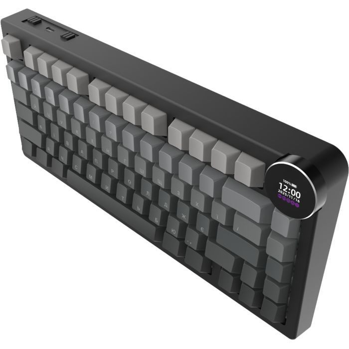 Клавіатура Ajazz AK820 V2 White Peach Switch Wireless/Bluetooth/USB UA White (AK820-V2-WP-S-W) зображення 3