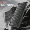 Клавіатура Ajazz AK820 V2 White Peach Switch Wireless/Bluetooth/USB UA Black/Gray (AK820-V2-WP-S-BG) зображення 5