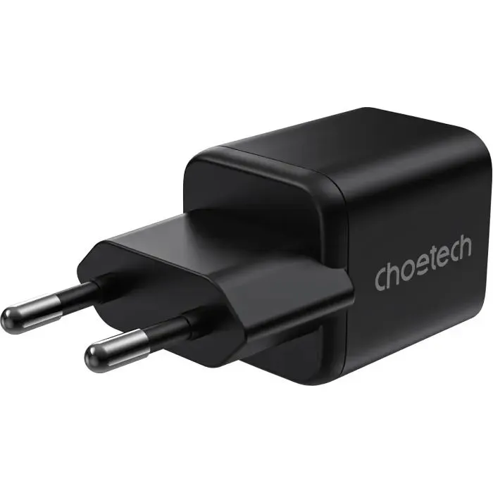 Зарядное устройство Choetech 1xUSB-C PD30W PPS + 1xUSB QC3.0 (PD5012-EU-BK) изображение 2
