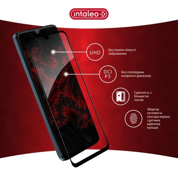 Скло захисне Intaleo Full Glue ESD Moto G06 Power Black (1283126631030) зображення 4