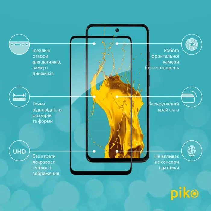 Скло захисне Piko Full Glue ESD Moto G15 Power Black (1283126621444) зображення 3