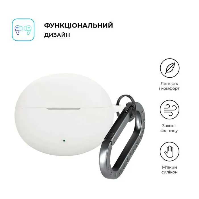 Чехол для наушников Armorstandart Hang Case For Oppo Enco Free4 White (ARM86148) изображение 2