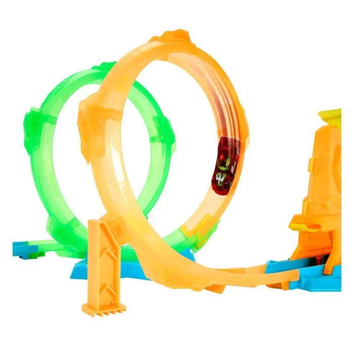 Автотрек Hot Wheels Неонова петля (JMG49) зображення 2