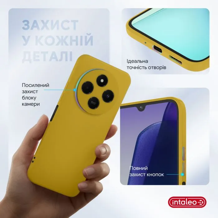 Чохол до мобільного телефона Intaleo Silicone Xiaomi Redmi 14C 4G Yellow (1283126617027) зображення 3