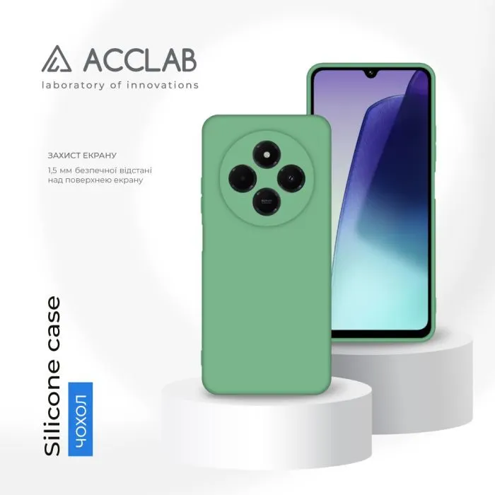 Чохол до мобільного телефона ACCLAB Silicone Xiaomi Redmi 14C 4G Green (1283126617058) зображення 4