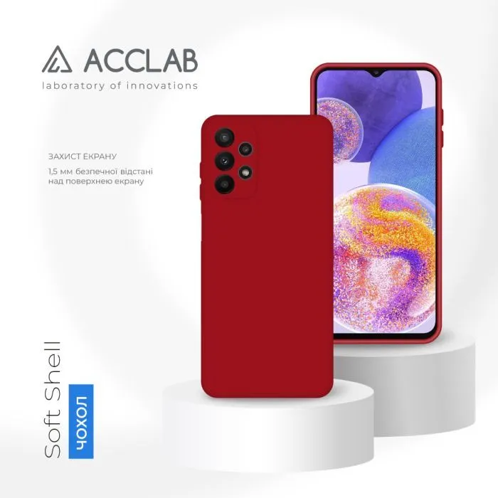 Чохол до мобільного телефона ACCLAB SoftShell Samsung Galaxy A23 4G Red (1283126557378) зображення 4