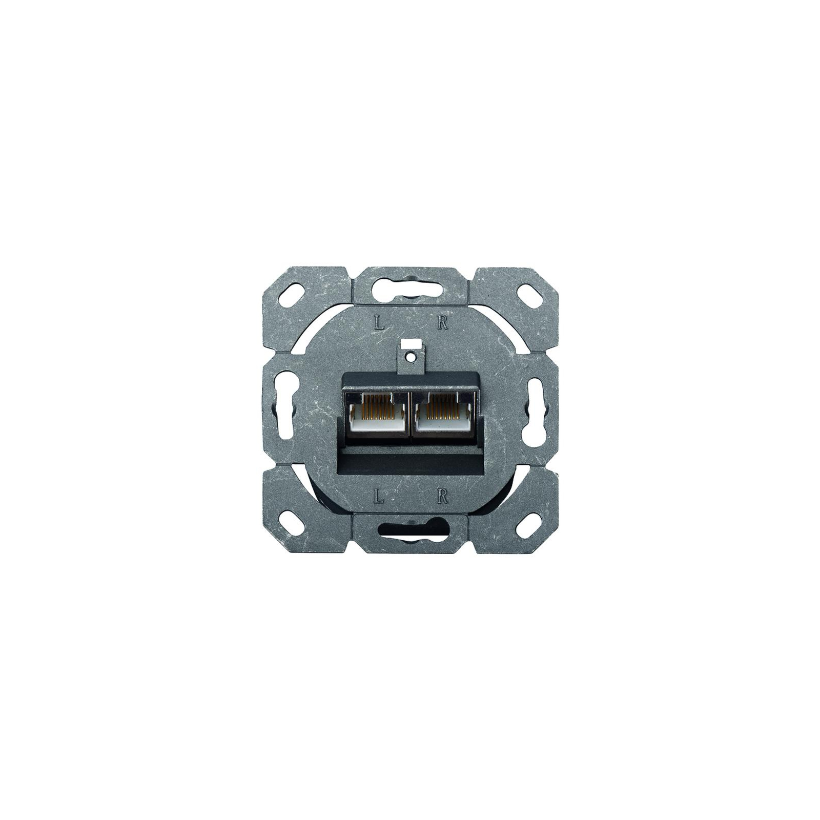 Комп'ютерна розетка Digitus 2xRJ45 FTP, для відкритої проводки (DN-9002-N) зображення 4