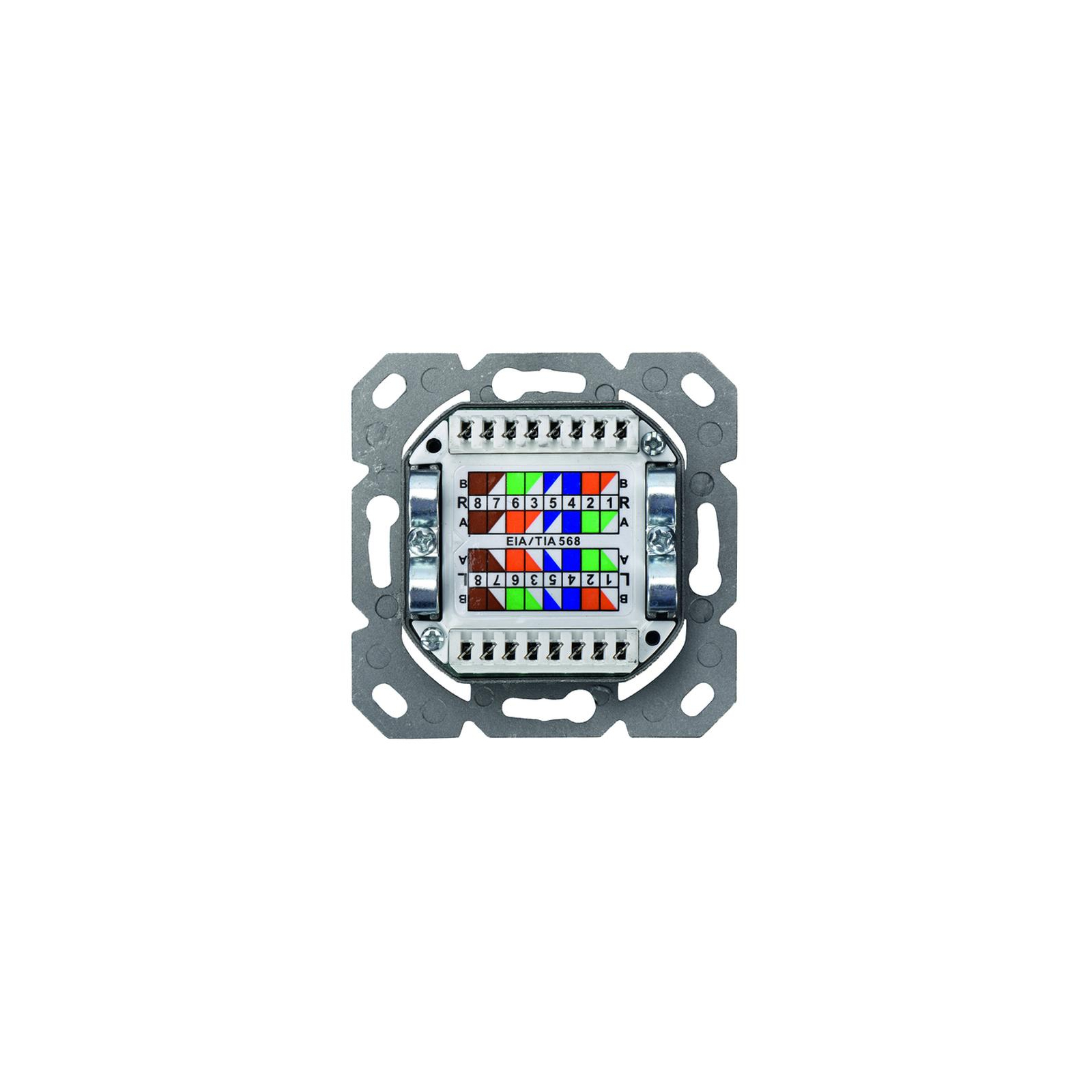 Комп'ютерна розетка Digitus 2xRJ45 FTP, для відкритої проводки (DN-9002-N) зображення 5