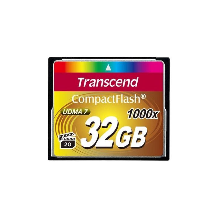 Карта памяти Transcend 32Gb Compact Flash 1000x (TS32GCF1000)