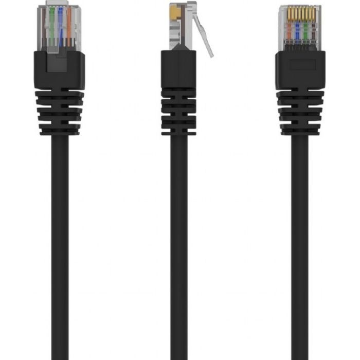 Патч-корд 3м UTP cat 5е CCA Cablexpert (PP12-3M/BK)