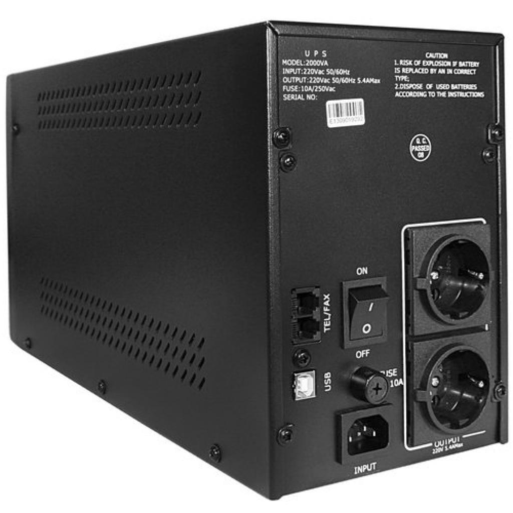 Пристрій безперебійного живлення LogicPower LP L2000VA (3063) зображення 2
