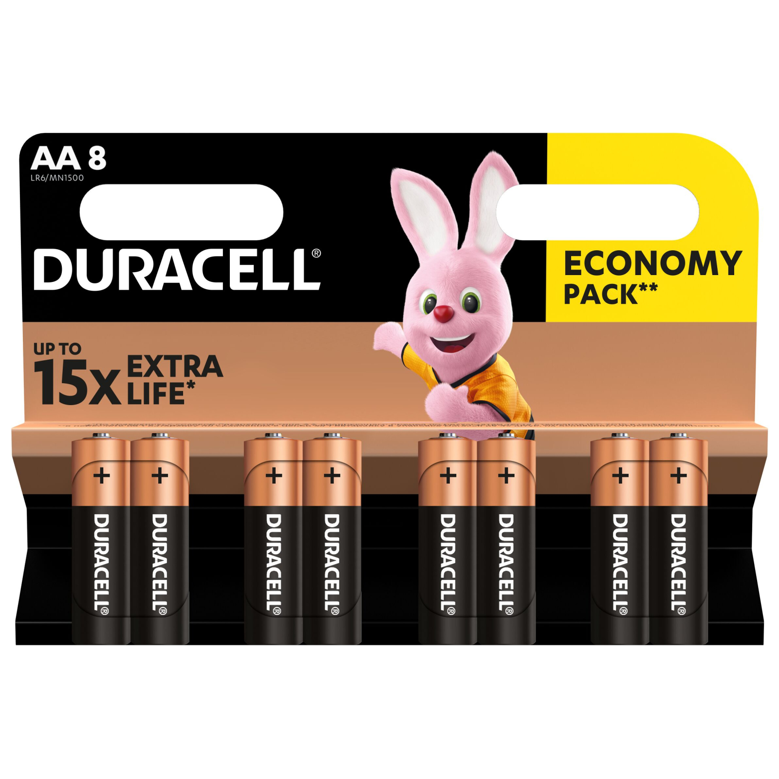 Батарейка Duracell AA лужні 8 шт. в упаковці (5000394006522 / 81417083 / 81480361) зображення 2