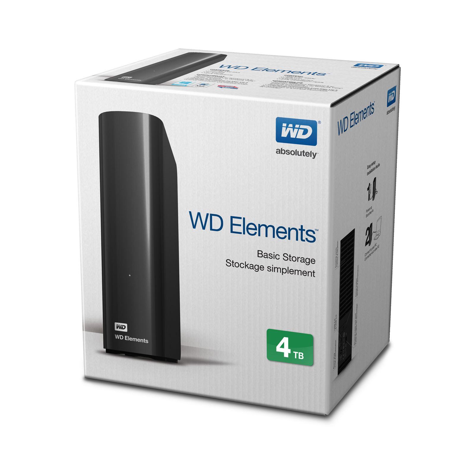 Внешний жесткий диск 3.5" 16TB Elements Desktop WD (WDBWLG0160HBK-EESN) изображение 5