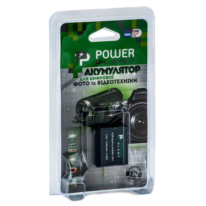 Аккумулятор к фото/видео PowerPlant GoPro AHDBT-401 (DV00DV1401) изображение 2