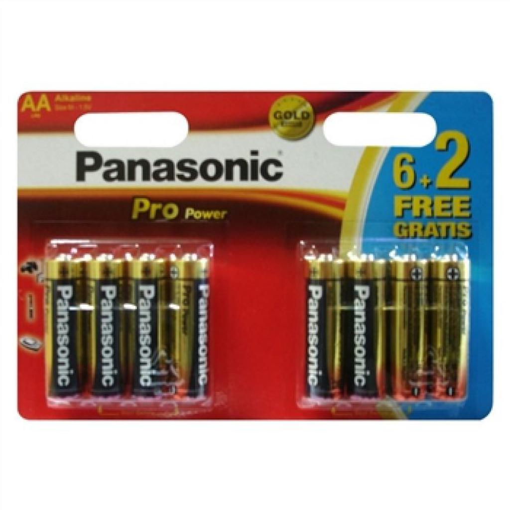 Батарейка Panasonic AA PRO POWER * 8 (LR6XEG/8BW)