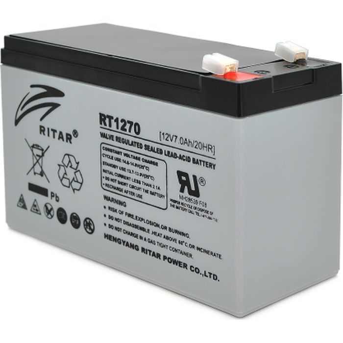 Батарея к ИБП Ritar AGM RT1270, 12V-7Ah (RT1270) > цены в Киеве и Украине Батарея к ИБП Ritar AGM RT1270, 12V-7Ah (RT1270)
