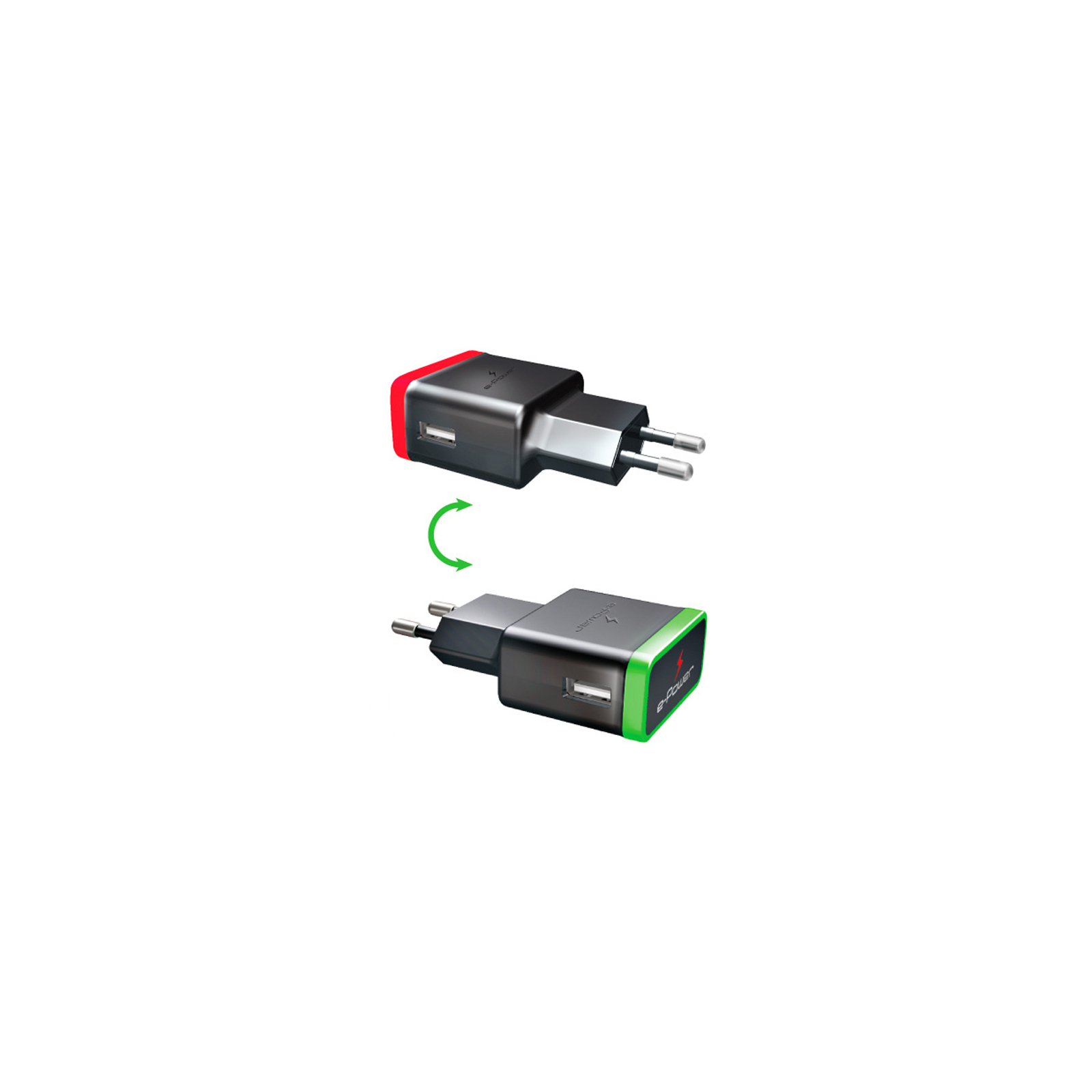 Зарядное устройство E-power Комплект 3в1 2 * USB 2.1A + кабель Micro USB (EP802CHS) изображение 3