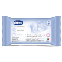 Детские влажные салфетки Chicco очищающие для гигиены грудей 80 шт (68903.00)