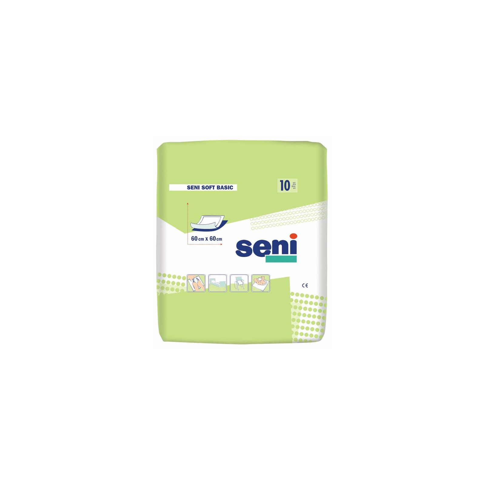 Пеленки для младенцев Seni Soft Basic 60х60 см 10 шт (5900516692452)