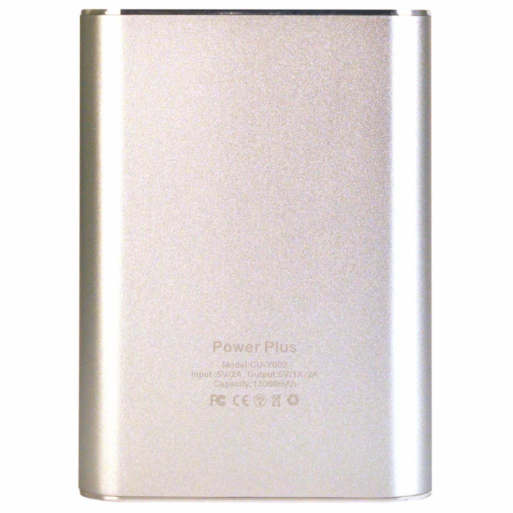 Батарея универсальная Coolup CU-Y001 13000mAh Silver (BAT-CU-Y001-SL) изображение 2