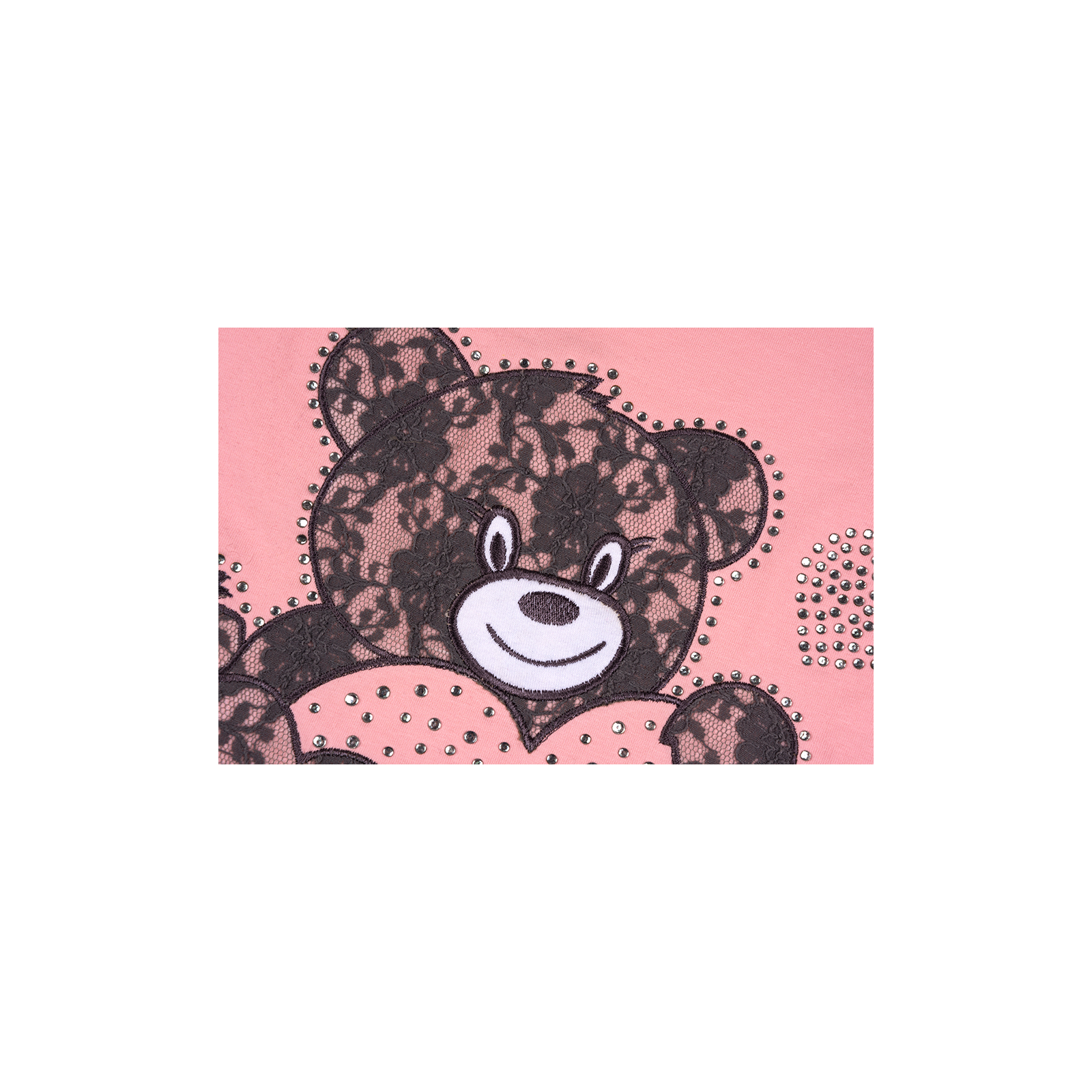 Набір дитячого одягу Breeze кофта та штани рожевий c сірим меланж з ведмедиком (7848-98G-pink-gray) зображення 2