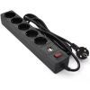 Сетевой фильтр питания Patron 3m (SP-53) + 2 USB 2.0, 2.1A , 5 роз. BLACK (EXT-PN-SP-53-USB)