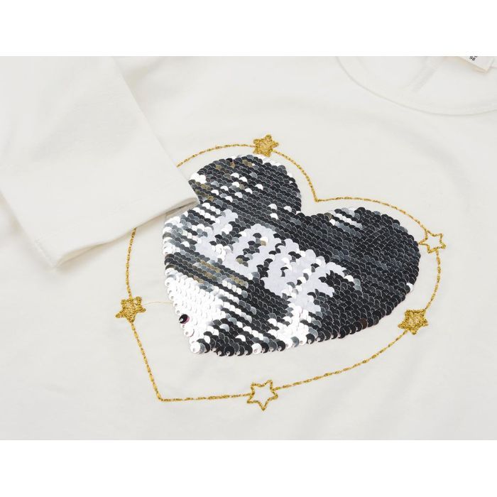 Кофта дитяча Breeze з аплікацією перевертишем "LOVE" (11227-116G-beige) зображення 4