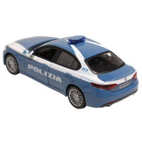 Машина Bburago ALFA ROMEO GIULIA POLIZIA синий, 1:24 от 3 до 5 лет (18-21085) зображення 4