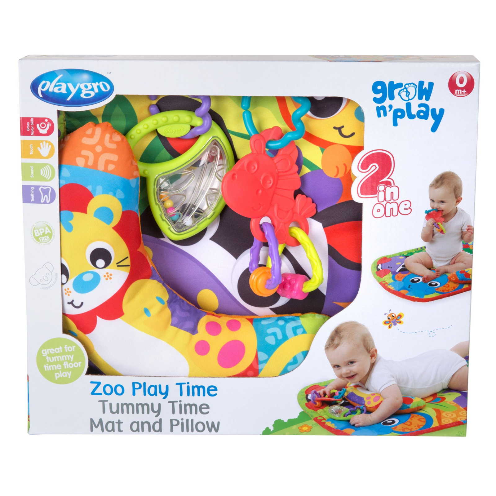 Дитячий килимок Playgro Зоопарк (с подушечкой) (0186988) зображення 11