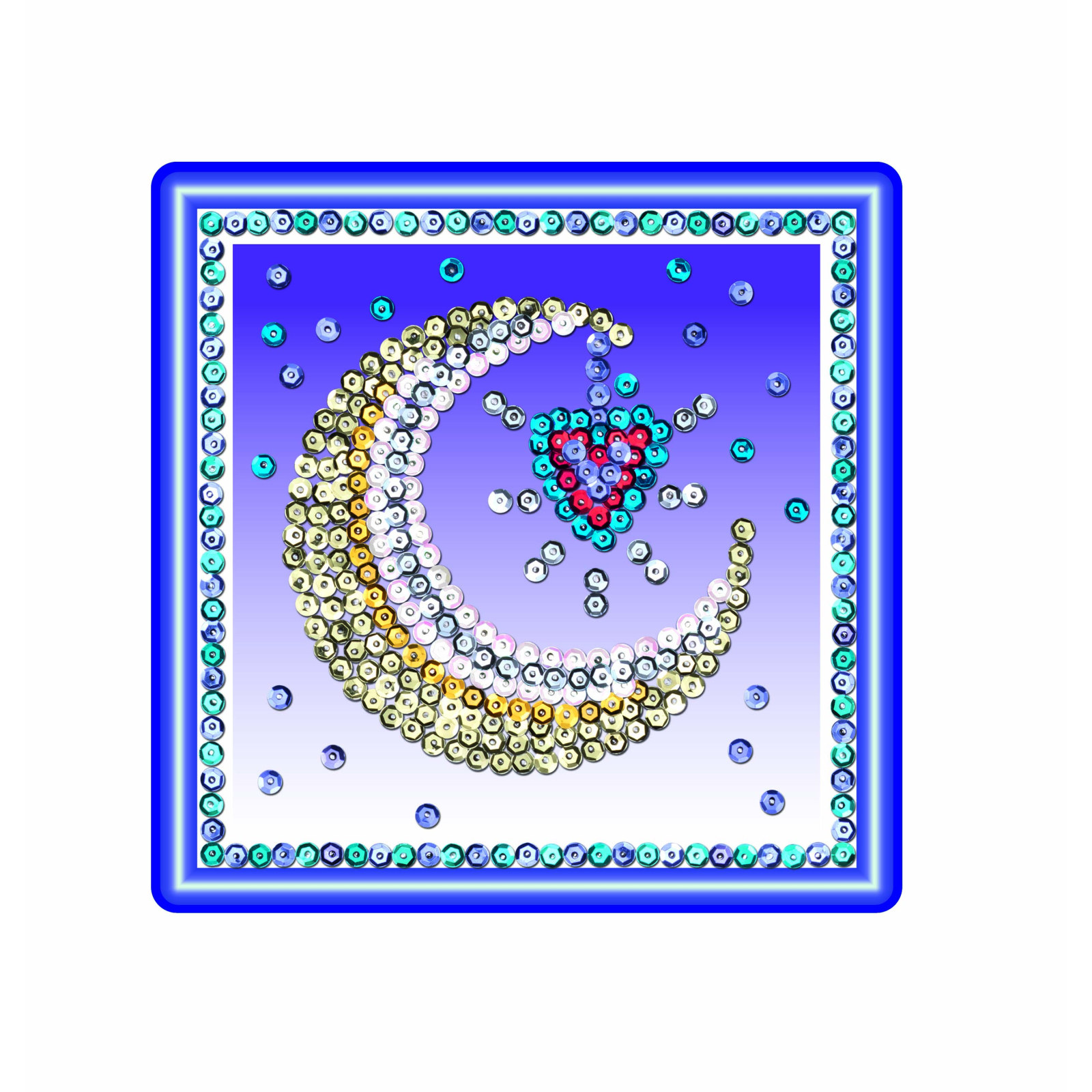 Набор для творчества Sequin Art SEASONS Cosmic ,Sun,Moon and Stars (SA1511) изображение 4