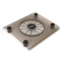 Подставка для ноутбука Omega Laptop Cooler pad "SNOWBALL" 14cm fan USB port black (OMNCPB)